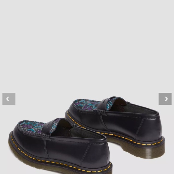 Dr. Martens Penton Floral Jacquard Loafers 'Black' size 5 US - Picture 7 of 9